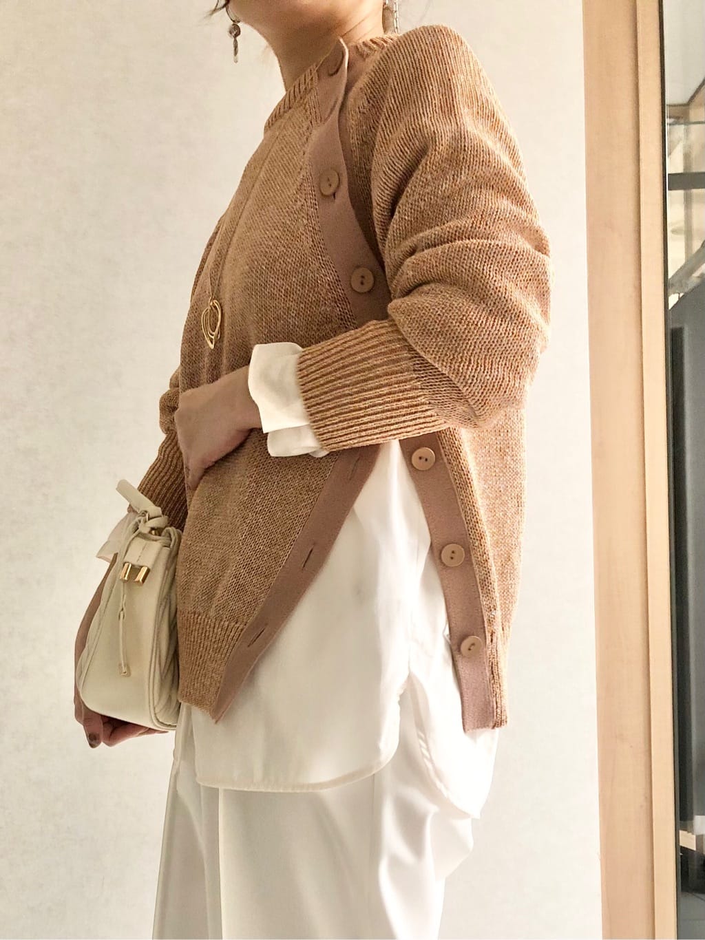 sayuさんの「UNTITLED｜◆【手洗い可/春夏素材】ミックスカラー プルオーバーニット」を使ったコーディネート