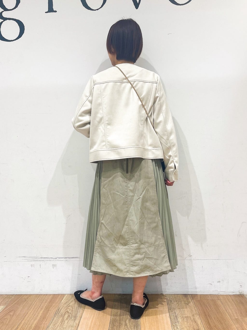 山さんさんの「grove｜グローブ人気のスカート！デニムサイドプリーツスカート」を使ったコーディネート