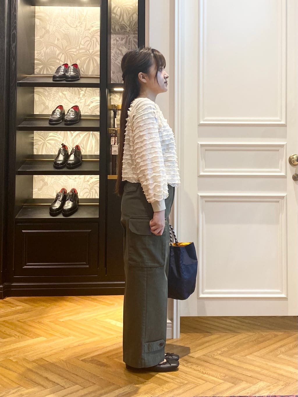 c.wさんの「DRESSTERIOR｜◆ソフトレザーバレエシューズ」を使ったコーディネート