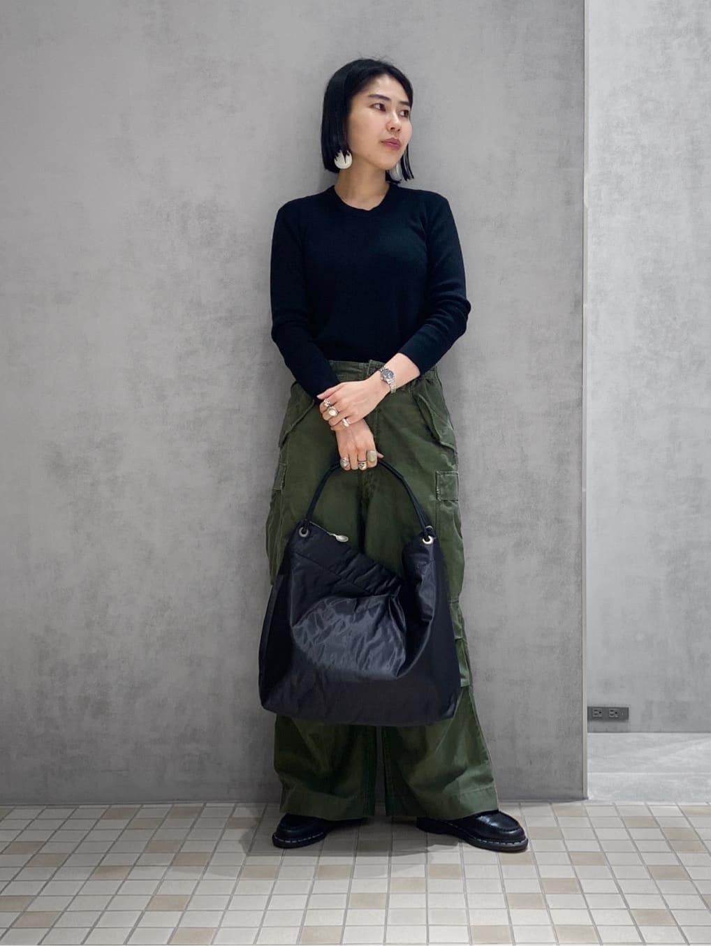 Uさんの「HIROKO HAYASHI｜ENORME（エノルメ）ショルダーバッグ」を使ったコーディネート