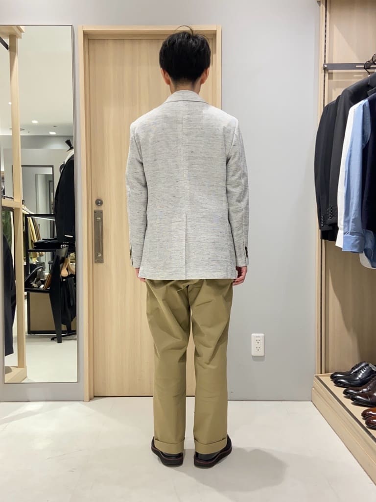 わいずみさんの「TAKEO KIKUCHI｜【尾州織】リネンブレンド メッシュ ジャケット」を使ったコーディネート