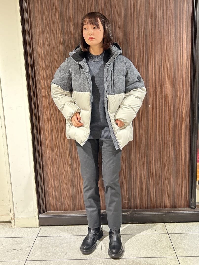 さやさんの「TAKEO KIKUCHI｜【全7サイズ&times;8色展開！】トップマルチヘリンボン パンツ」を使ったコーディネート