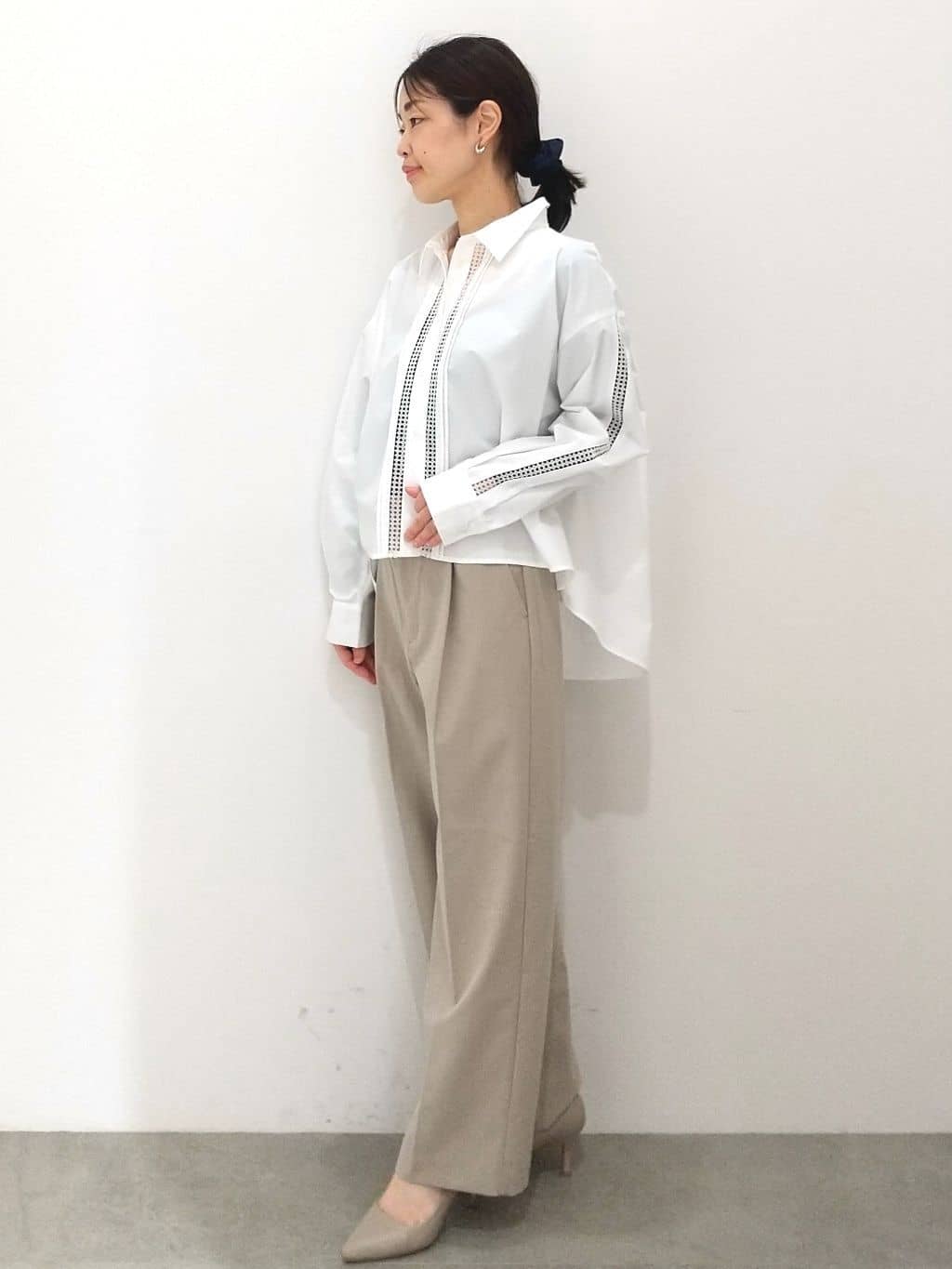 Matsuさんの「OPAQUE.CLIP｜【抗菌防臭加工/7cmヒール】ベーシックパンプス/通勤対応」を使ったコーディネート