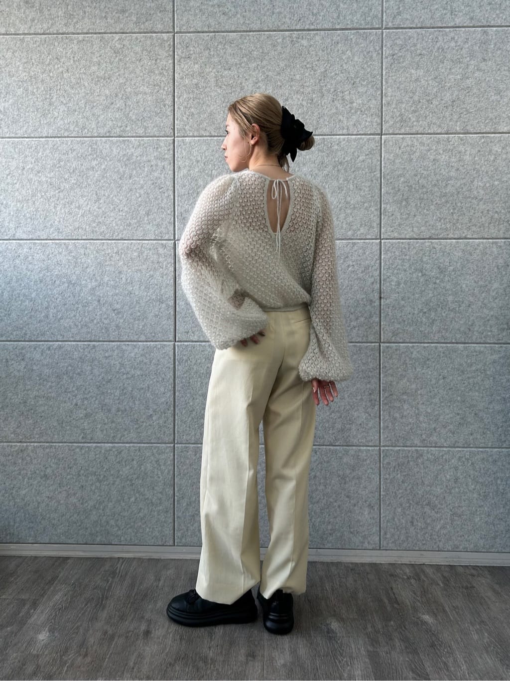 honoka Aさんの「CODE A｜2way sheer mohair pullover」を使ったコーディネート