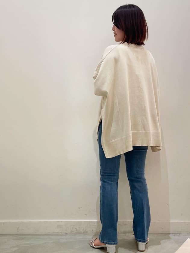 りおさんの「OPAQUE.CLIP｜ワイドストラップリブキャミソール【ストレッチ／洗濯機洗い可】」を使ったコーディネート