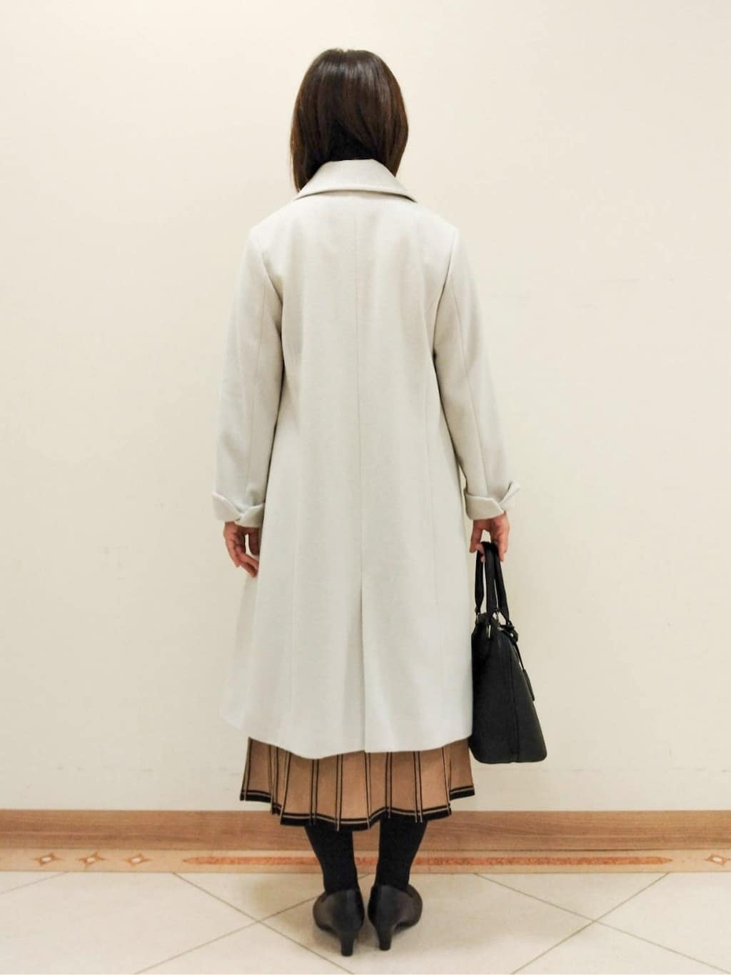 hanaさんの「Reflect｜◆【夏SALE／フォーマル/通勤にも使える】スクエアフォルムバッグ」を使ったコーディネート