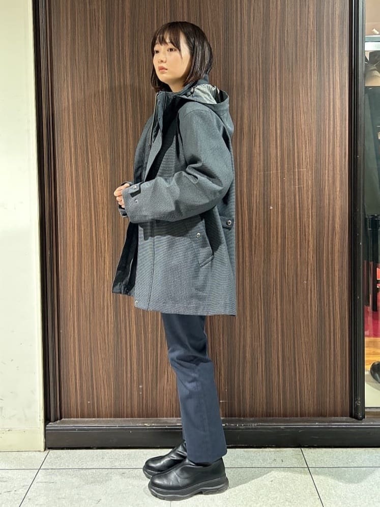 さやさんの「TAKEO KIKUCHI｜【全7サイズ&times;8色展開！】トップマルチヘリンボン パンツ」を使ったコーディネート