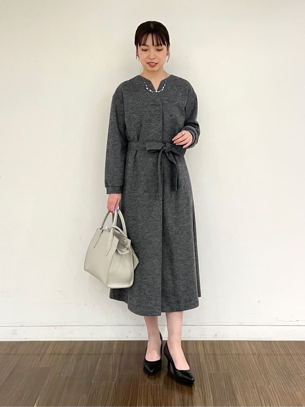 ねねさんの「INDIVI｜◆ランダム淡水パール2連ネックレス」を使ったコーディネート