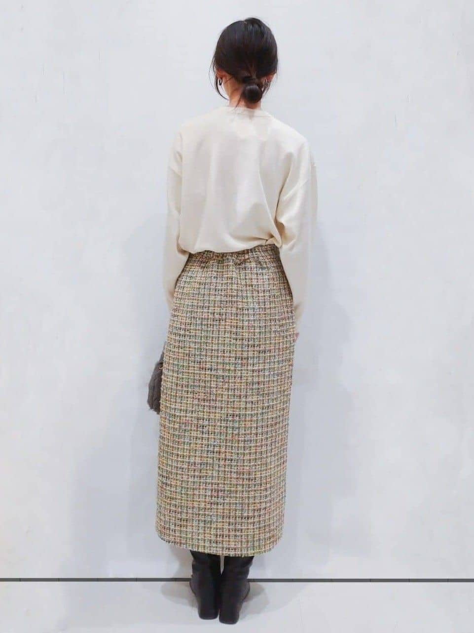 yuriさんの「OPAQUE.CLIP｜◆刺繍ロゴニット【洗濯機洗い可】」を使ったコーディネート