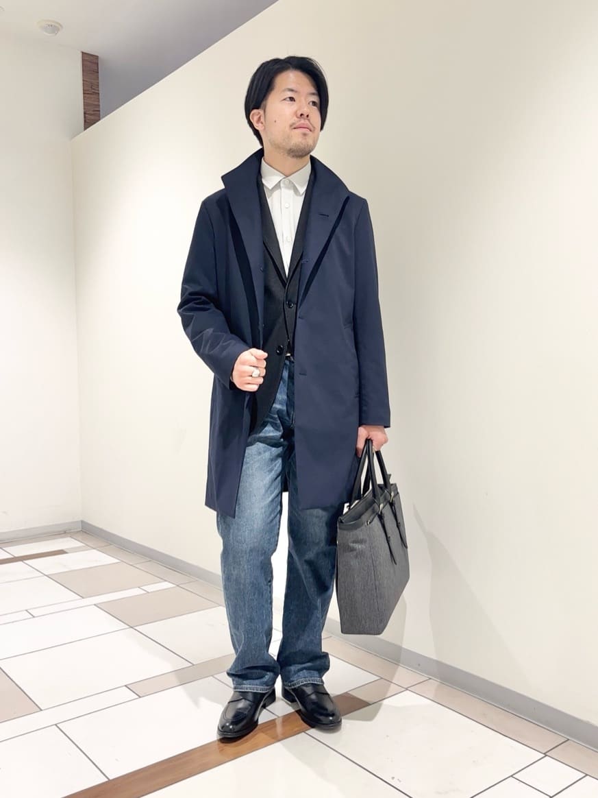 及川さんの「TAKEO KIKUCHI｜【360&deg;ストレッチ／セットアップ対応】None Of Stress ジャケット」を使ったコーディネート