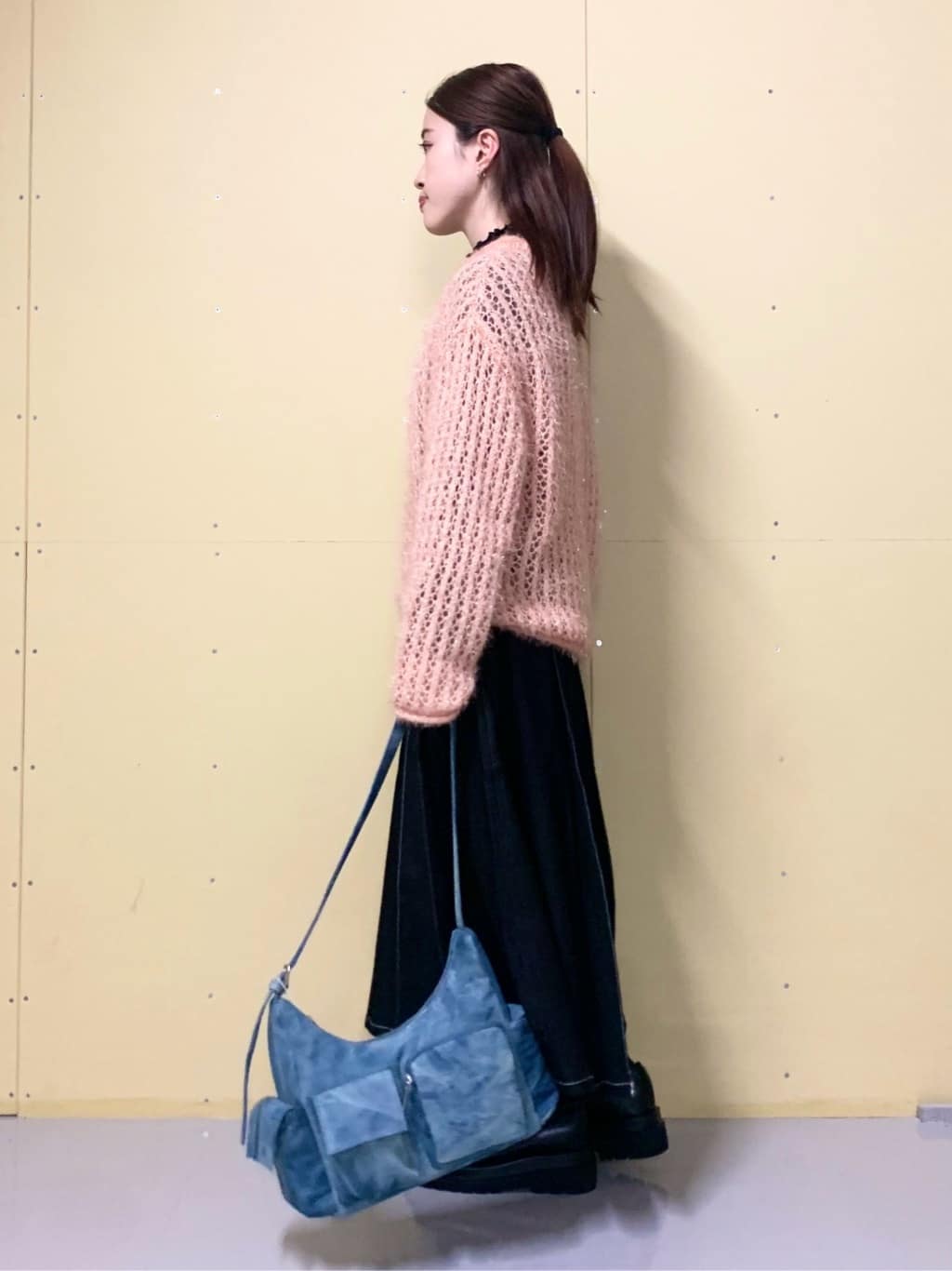 sahoさんの「THE SHOP TK｜シーズンレスで使える デニムタックスカート/洗える」を使ったコーディネート