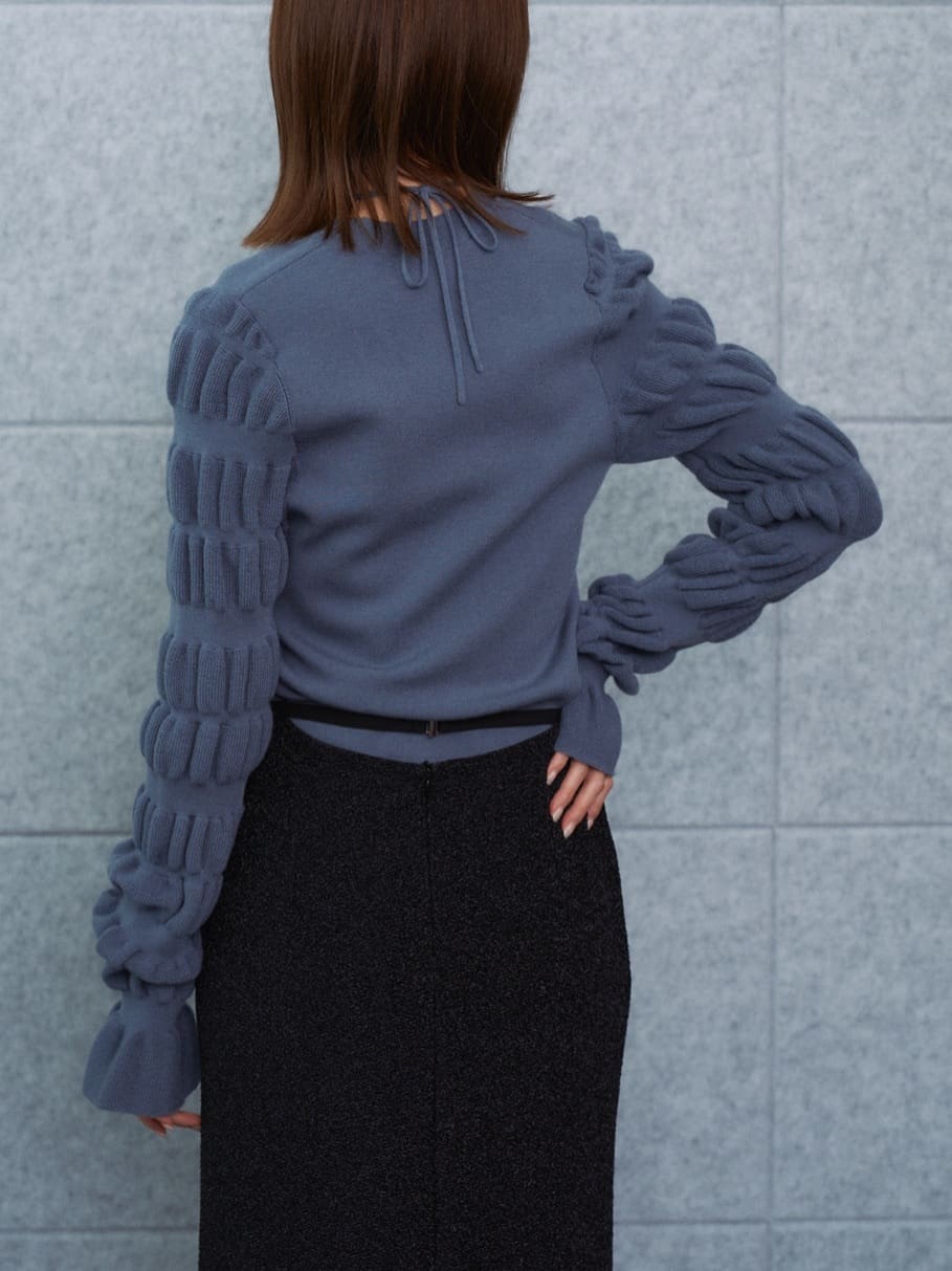 harekoさんの「CODE A｜gathered sleeves knit」を使ったコーディネート