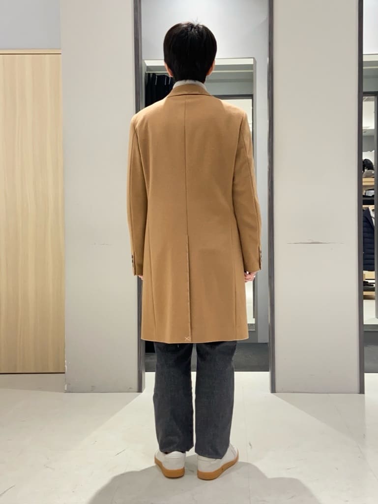 わいずみさんの「TAKEO KIKUCHI｜ウールカシミヤブレンド チェスターコート」を使ったコーディネート