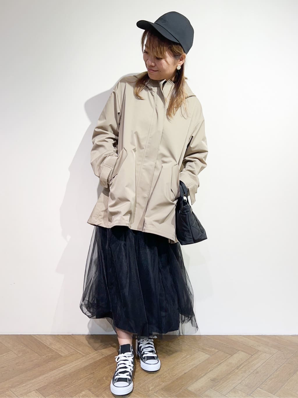 meeさんの「OPAQUE.CLIP｜CONVERSE キャンバス オールスター HI」を使ったコーディネート