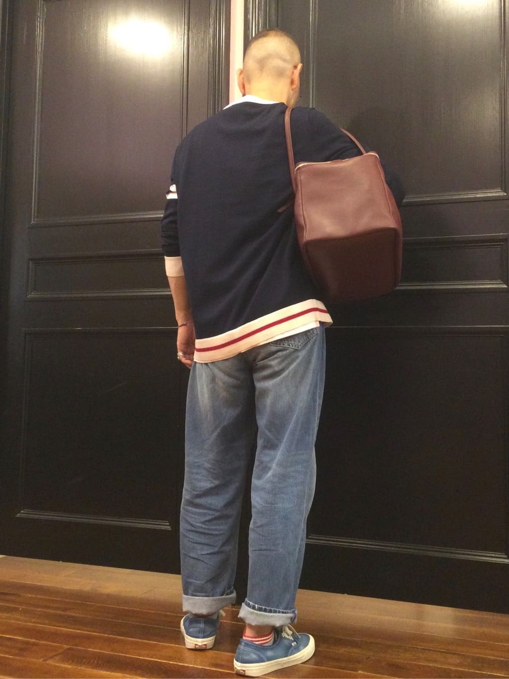 torigoeさんの「DRESSTERIOR｜ボーダーショートソックス」を使ったコーディネート