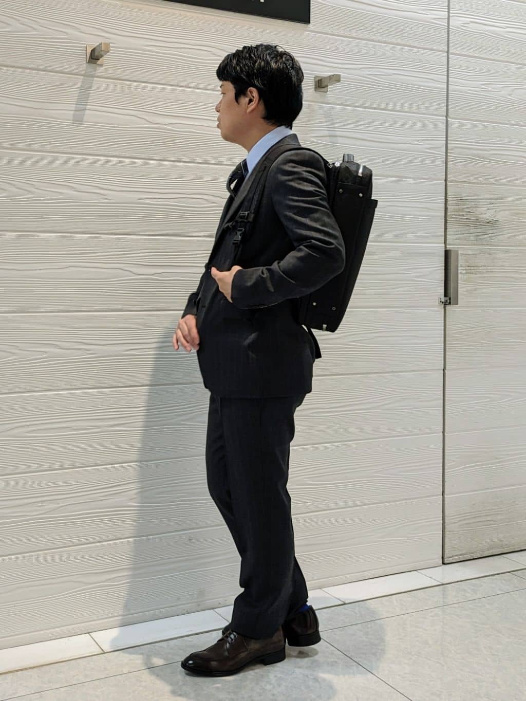 かずさんの「TAKEO KIKUCHI｜【THE FLAGSHIP】矢絣 ストライプ スーツ」を使ったコーディネート