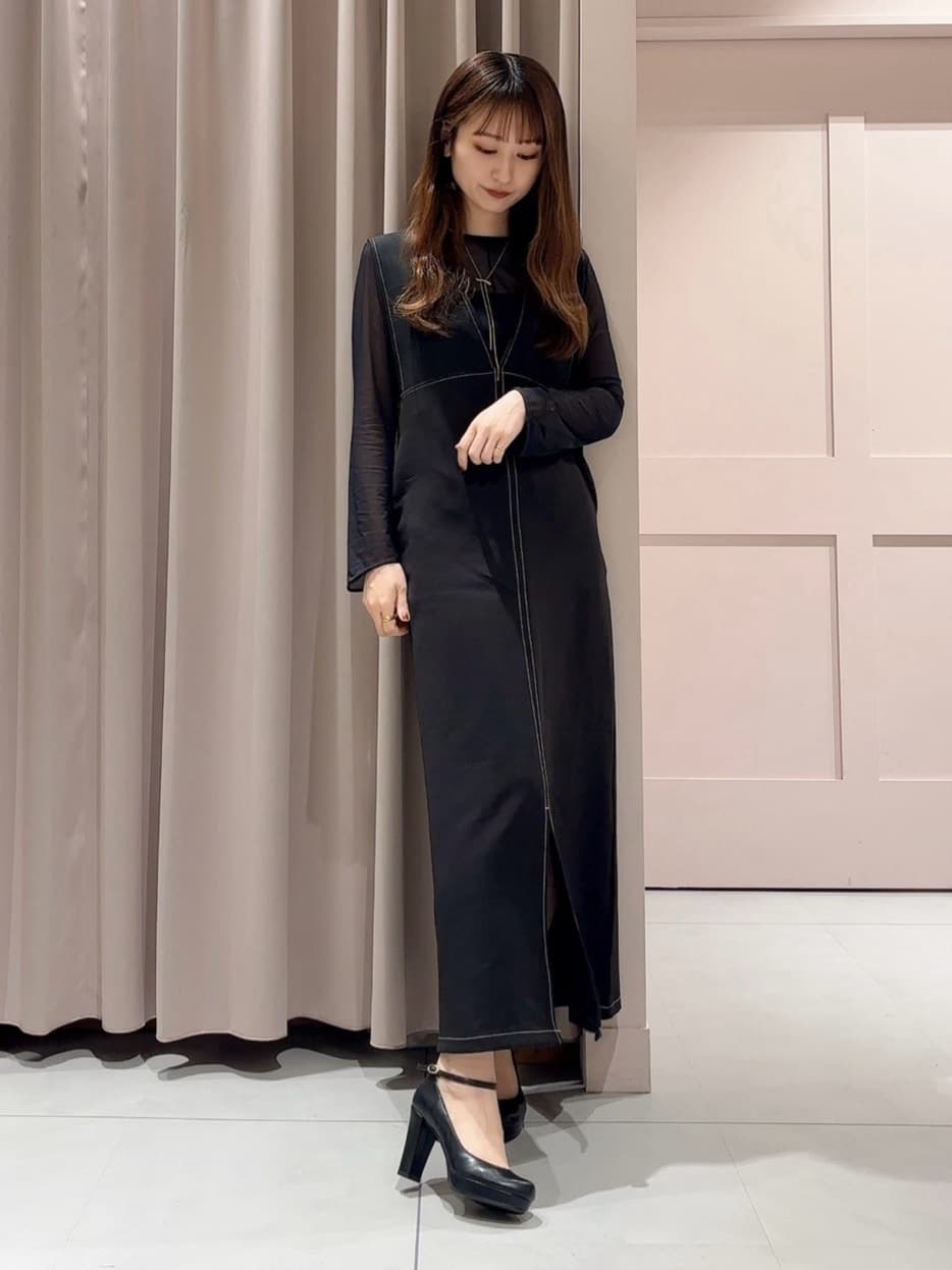 RINAさんの「ESPERANZA｜3WAYチャンキーヒールパンプス」を使ったコーディネート