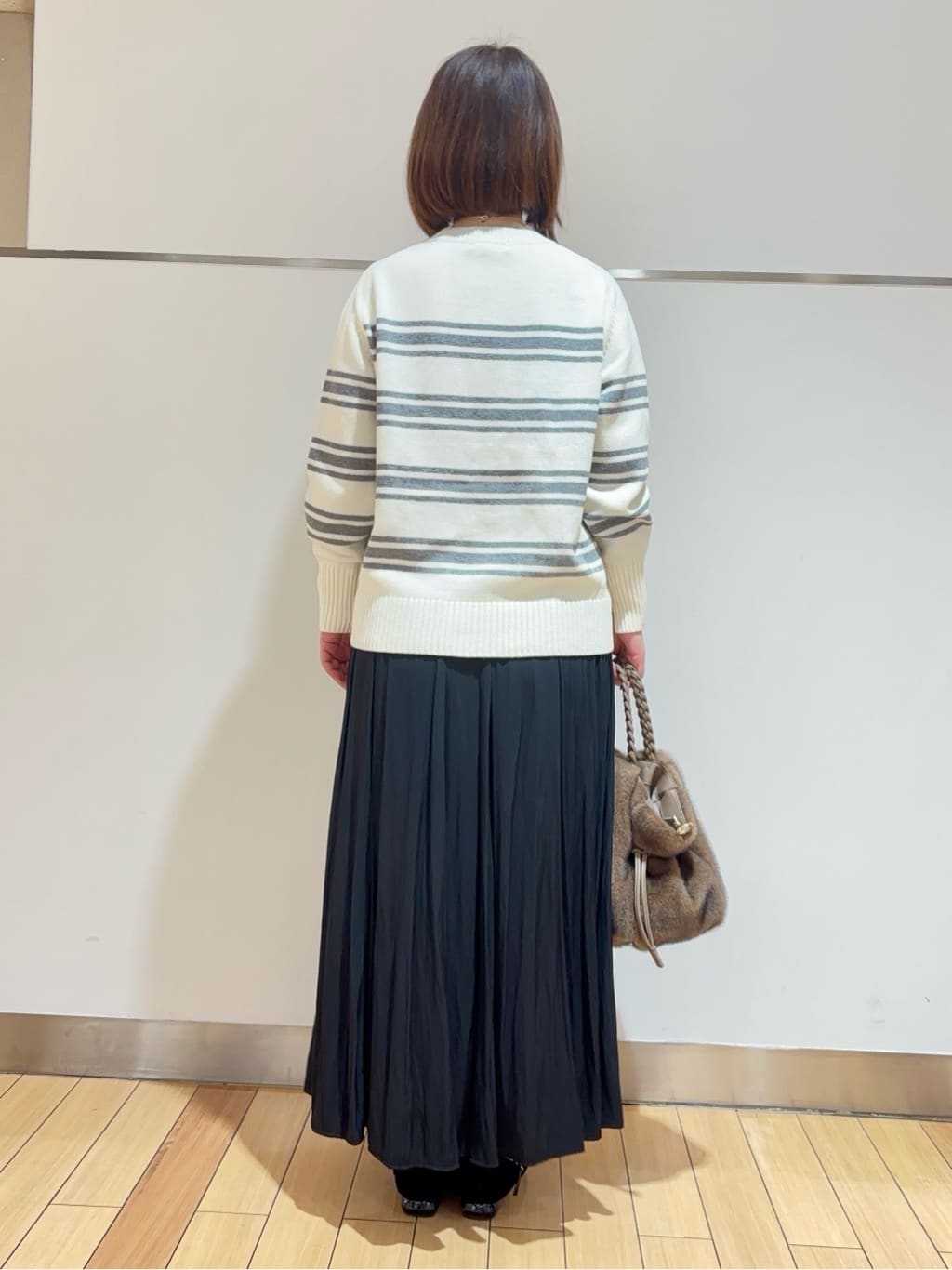 MIKIKOさんの「UNTITLED｜◆【洗える/体型カバー】コットンウールプルオーバーニット」を使ったコーディネート