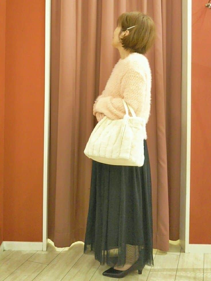 まぁさんの「SHOO･LA･RUE｜◆【セレモニーからデイリーまで】女性らしさあふれる チュールスカート」を使ったコーディネート