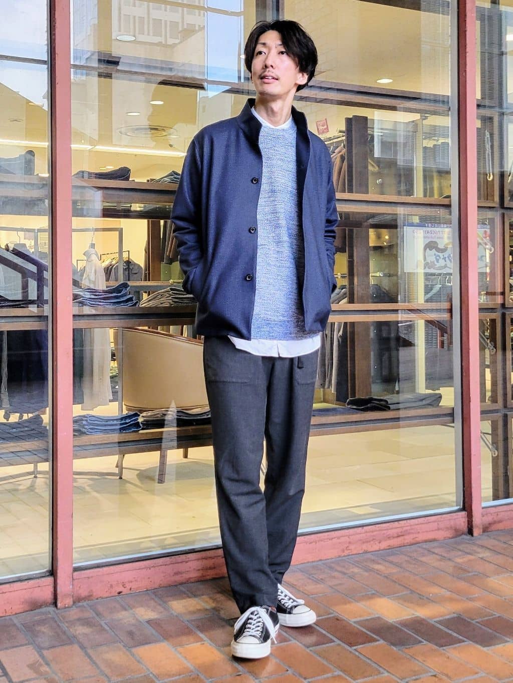 piroyaさんの「TAKEO KIKUCHI｜【DOWN FABRIC】ダウンファブリック スタンドカラーブルゾン」を使ったコーディネート