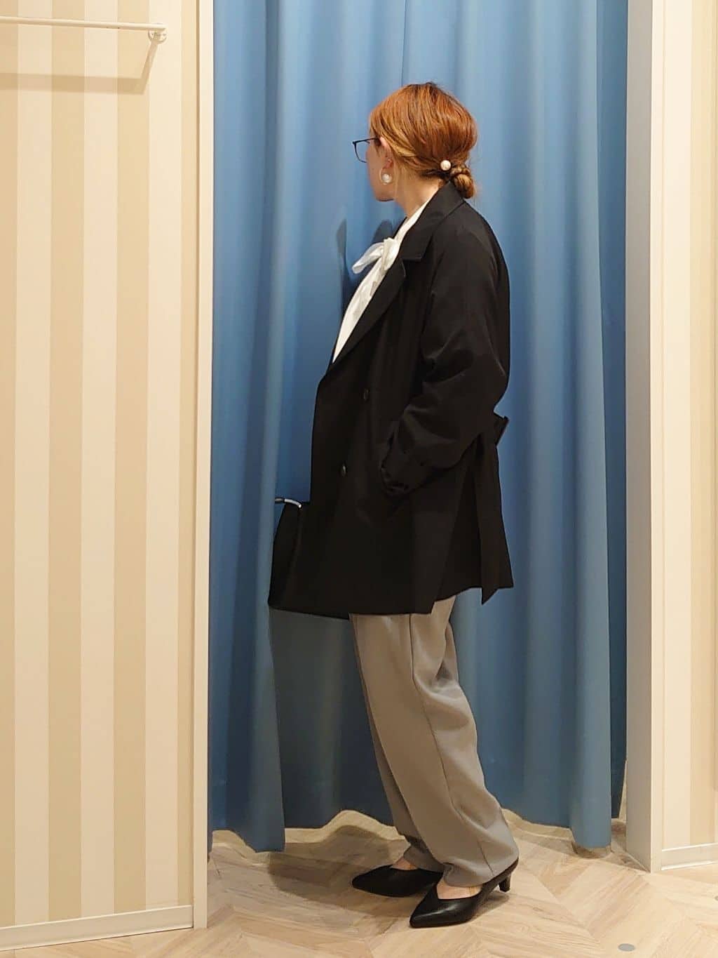 koikeee さんの「SHOO･LA･RUE｜◆【通勤/セレモニー】Vカットデザインで足が美しく見える ベーシック5cmパンプス」を使ったコーディネート