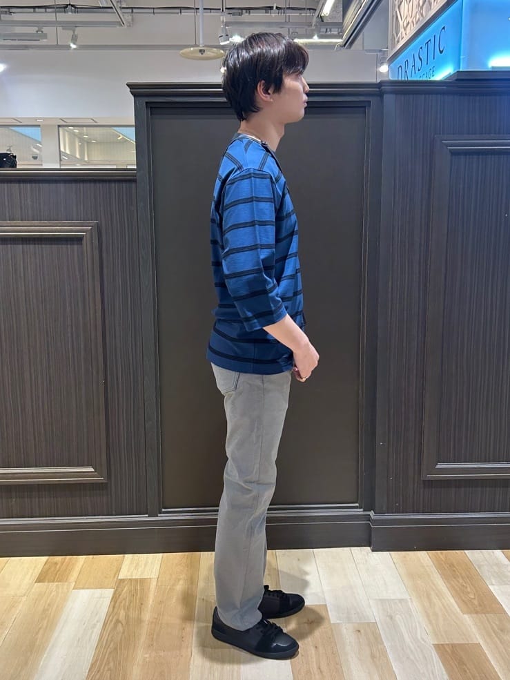 ふみふみさんの「TAKEO KIKUCHI｜【Made in JAPAN】播州織 ストレッチ パンツ」を使ったコーディネート