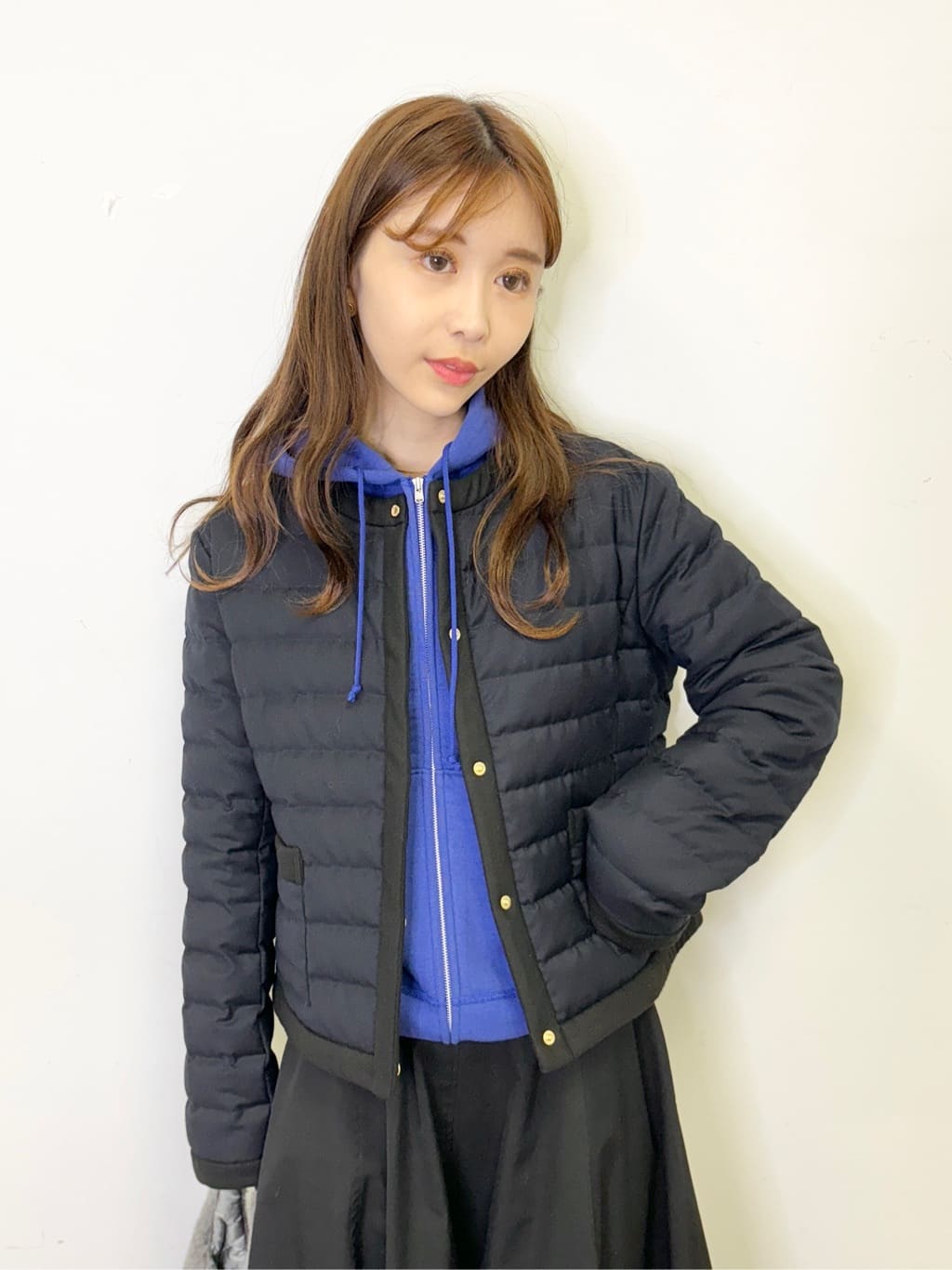 清水夏姫さんの「DRESSTERIOR｜デキシー吊裏毛ジップアップパーカ」を使ったコーディネート