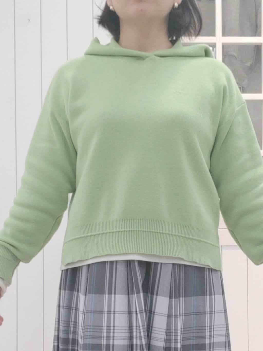 kaiさんの「Dessin｜◆【ウエストゴム・4サイズ展開】映えチェック柄スカート（XS～L）」を使ったコーディネート