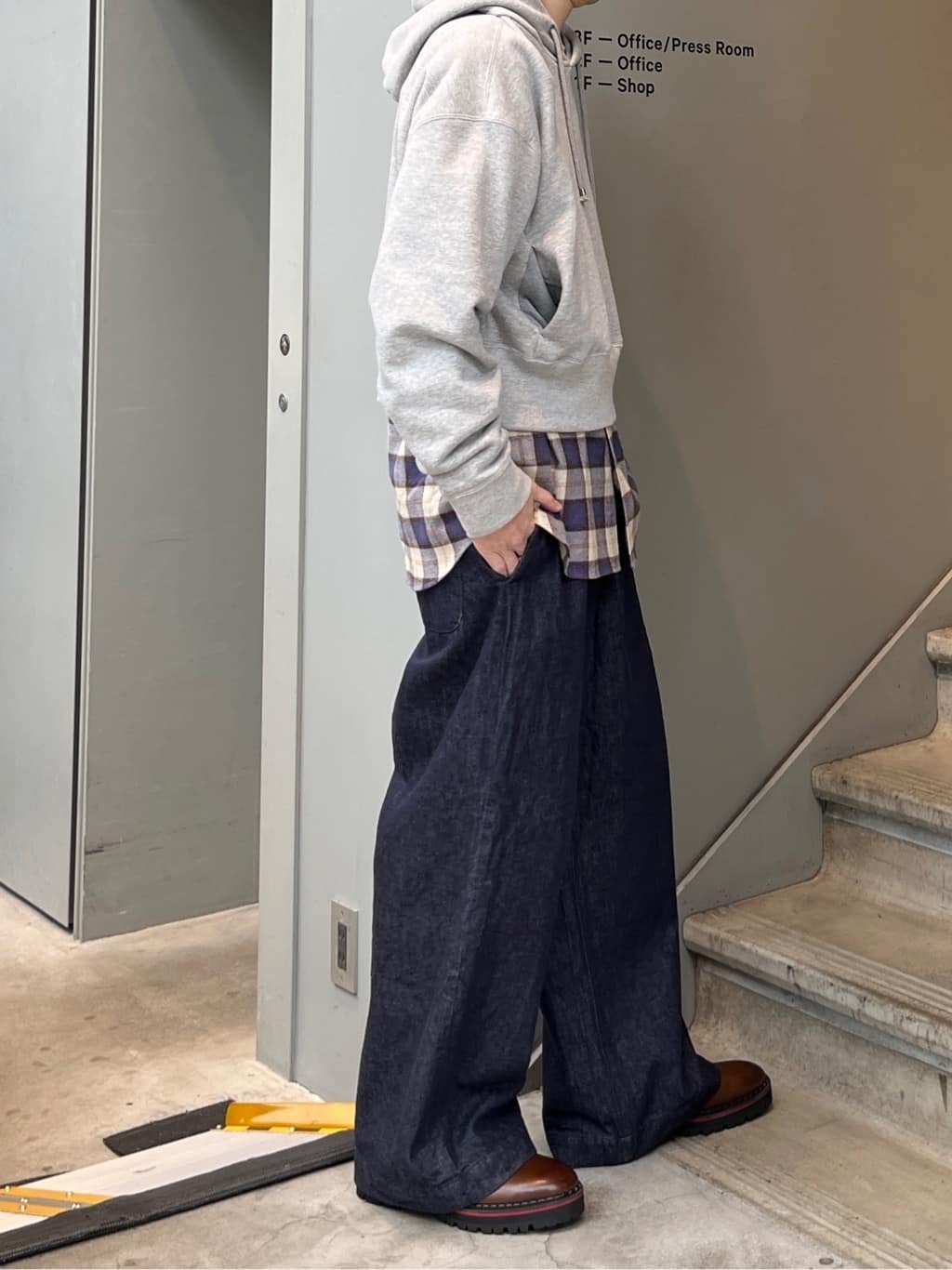 Shintaroさんの「TAKEO KIKUCHI｜40ct&525 厚底プレーントゥシューズ」を使ったコーディネート