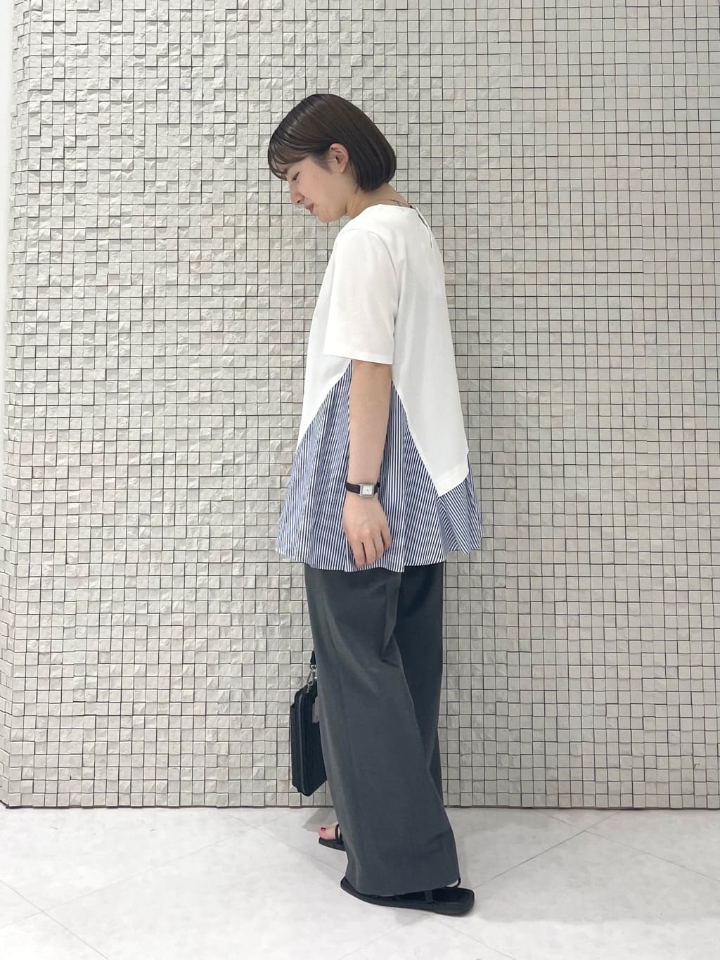 sakuさんの「INDIVI｜【セレモニーにおすすめ！】パール調トップネックレス」を使ったコーディネート