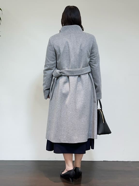 Asamiさんの「UNTITLED｜【日本製／2WAY衿】スタンドカラー ロングコート」を使ったコーディネート