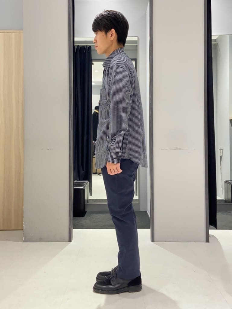 わいずみさんの「TAKEO KIKUCHI｜【抗菌防臭/シーズンレス】シアサッカー ジャージシャツ」を使ったコーディネート