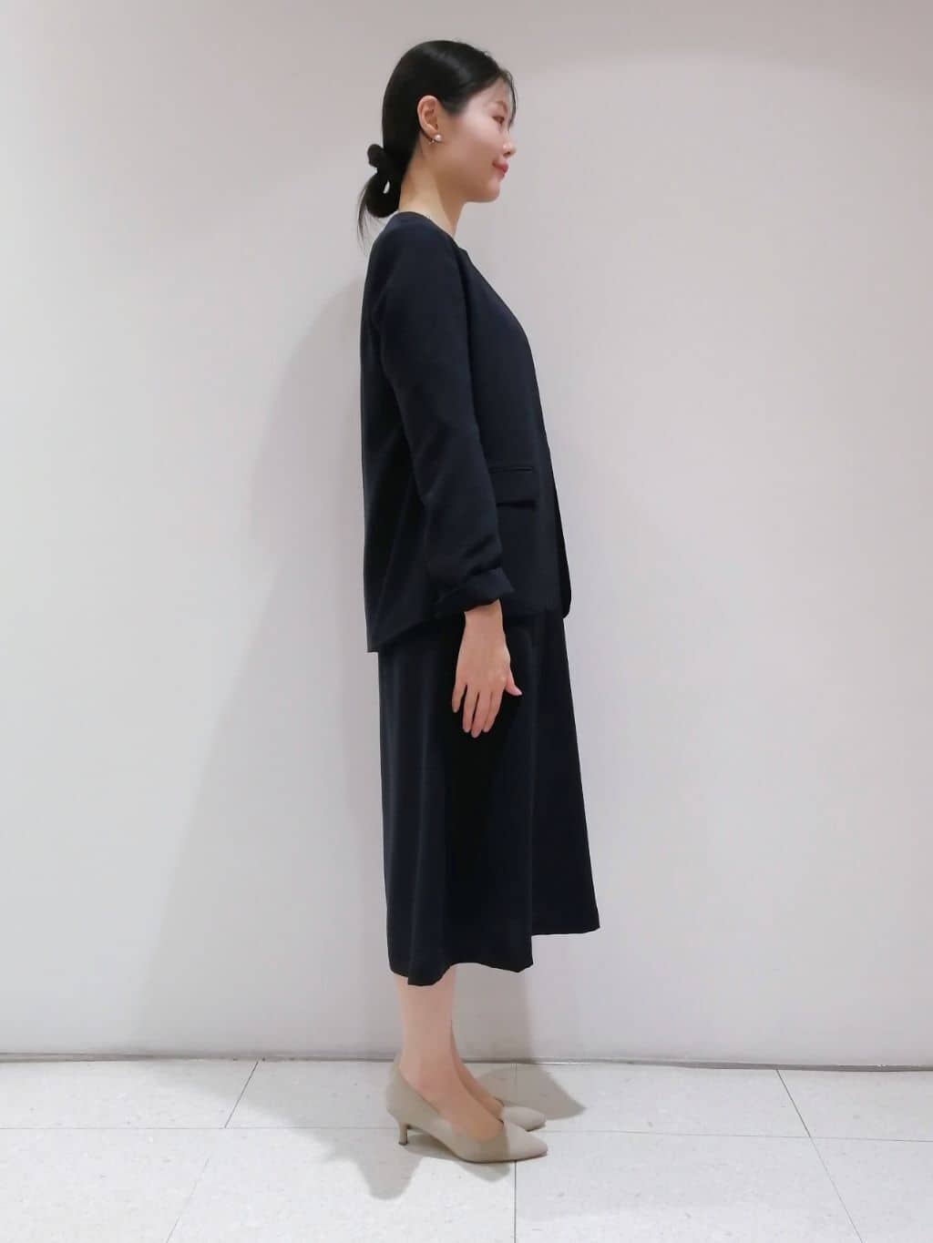 ayanoさんの「INDIVI｜◆【着る日傘/遮熱/UVケア】フィット＆フレアワンピース」を使ったコーディネート