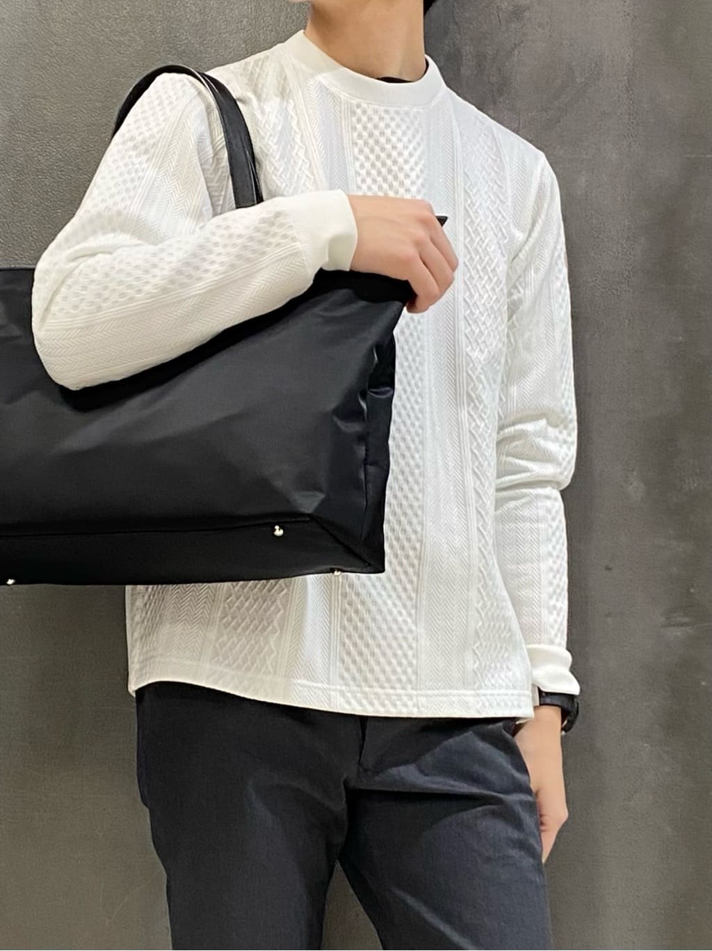 shoumaさんの「TAKEO KIKUCHI｜【全7サイズ&times;8色展開！】トップマルチヘリンボン パンツ」を使ったコーディネート
