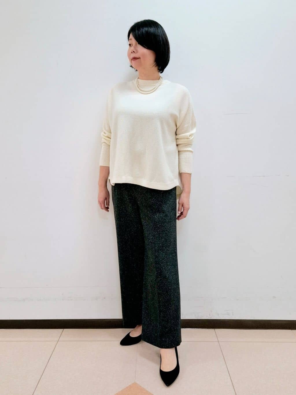 ねぎさんの「UNTITLED｜【セレモニー対応】レイヤードフェイクパール」を使ったコーディネート