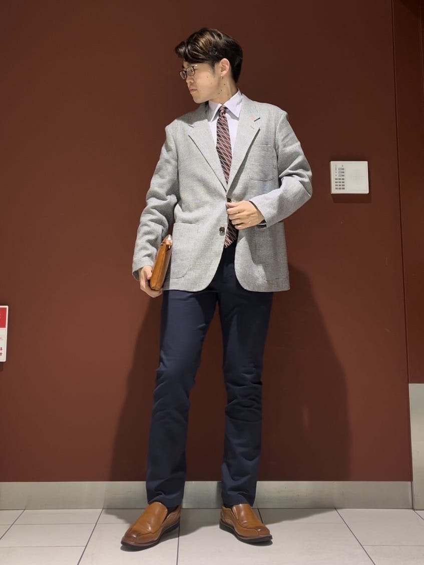 ジュンさんの「TAKEO KIKUCHI｜【Made in JAPAN】市松紋 ドレスシャツ」を使ったコーディネート