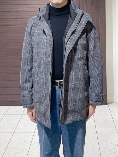 ToyoPさんの「TAKEO KIKUCHI｜【3WAY】ジャカード グレンチェック ダウンライナー ブルゾン」を使ったコーディネート