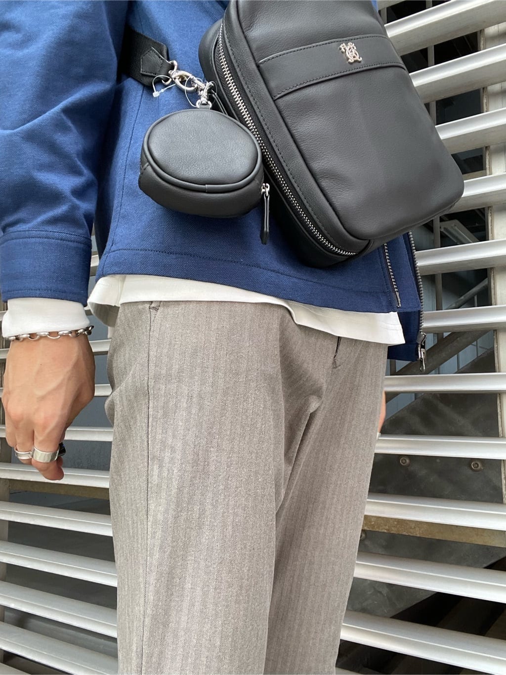 Seiyaさんの「TAKEO KIKUCHI｜【Made in JAPAN】播州織 ヘリンボン ストレート パンツ」を使ったコーディネート