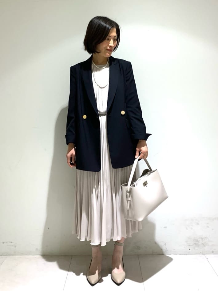 ちーさんの「UNTITLED｜【追加6/日本製】2連フェイクパールネックレス」を使ったコーディネート