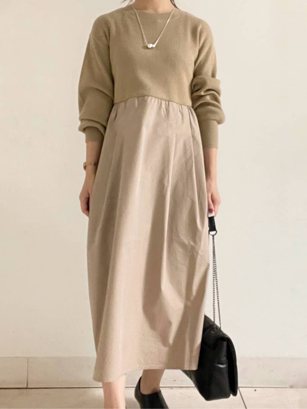 kahoさんの「INDIVI｜【セレモニーにおすすめ！】パール調トップネックレス」を使ったコーディネート