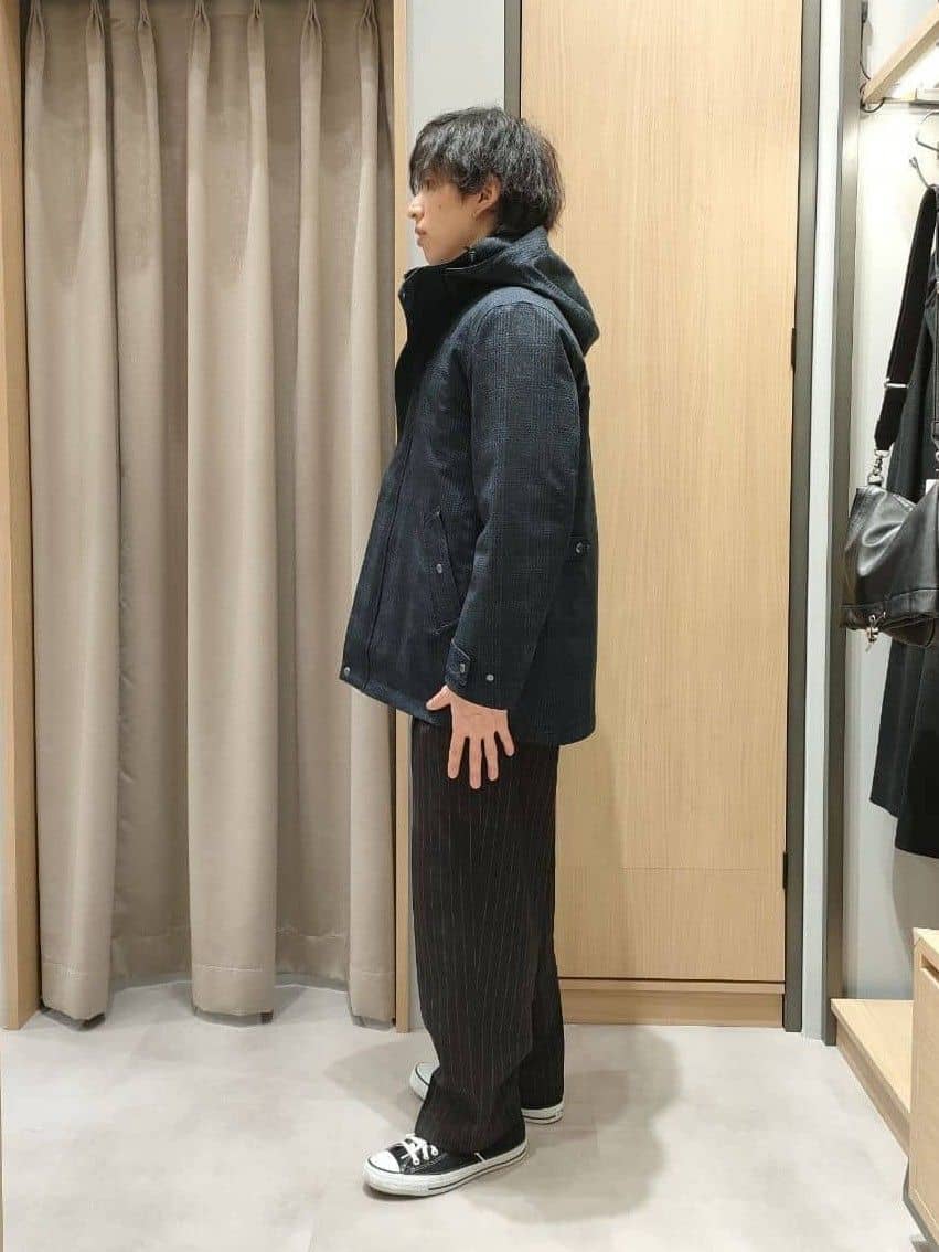 nobuさんの「TAKEO KIKUCHI｜【3WAY】ジャカード グレンチェック ダウンライナー ブルゾン」を使ったコーディネート