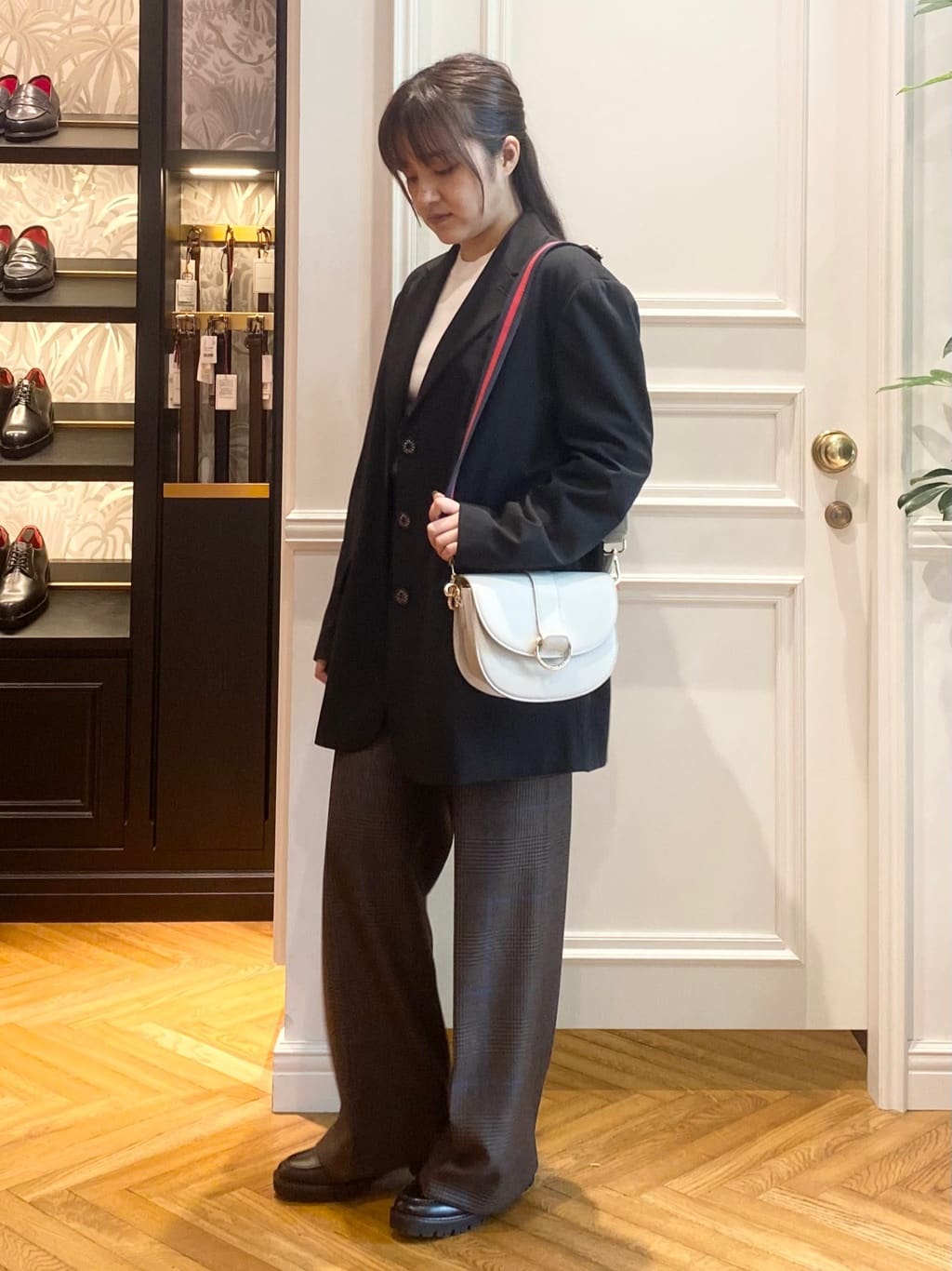 c.wさんの「DRESSTERIOR｜◆ストレッチフルニードルプルオーバーニット」を使ったコーディネート