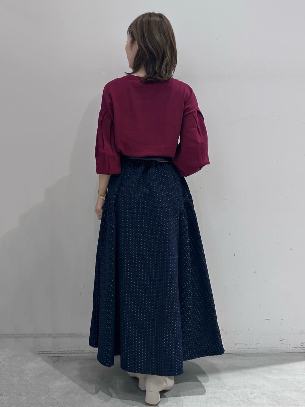 hさんの「OPAQUE.CLIP｜ノンホール細ベルト」を使ったコーディネート