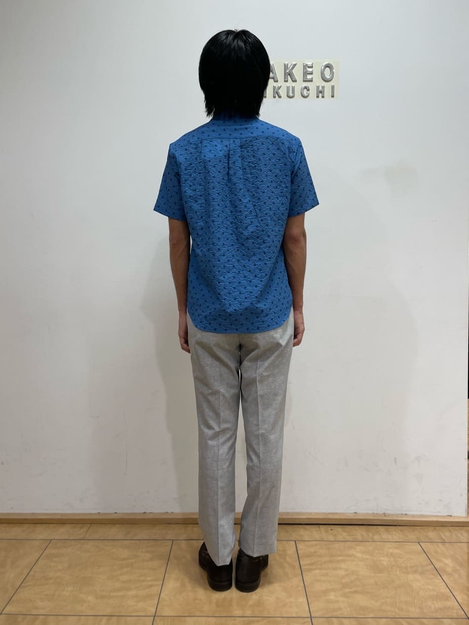 TAKE✳︎さんの「TAKEO KIKUCHI｜【抗菌防臭】COOL DOTS（R）ドビープリント パンツ」を使ったコーディネート