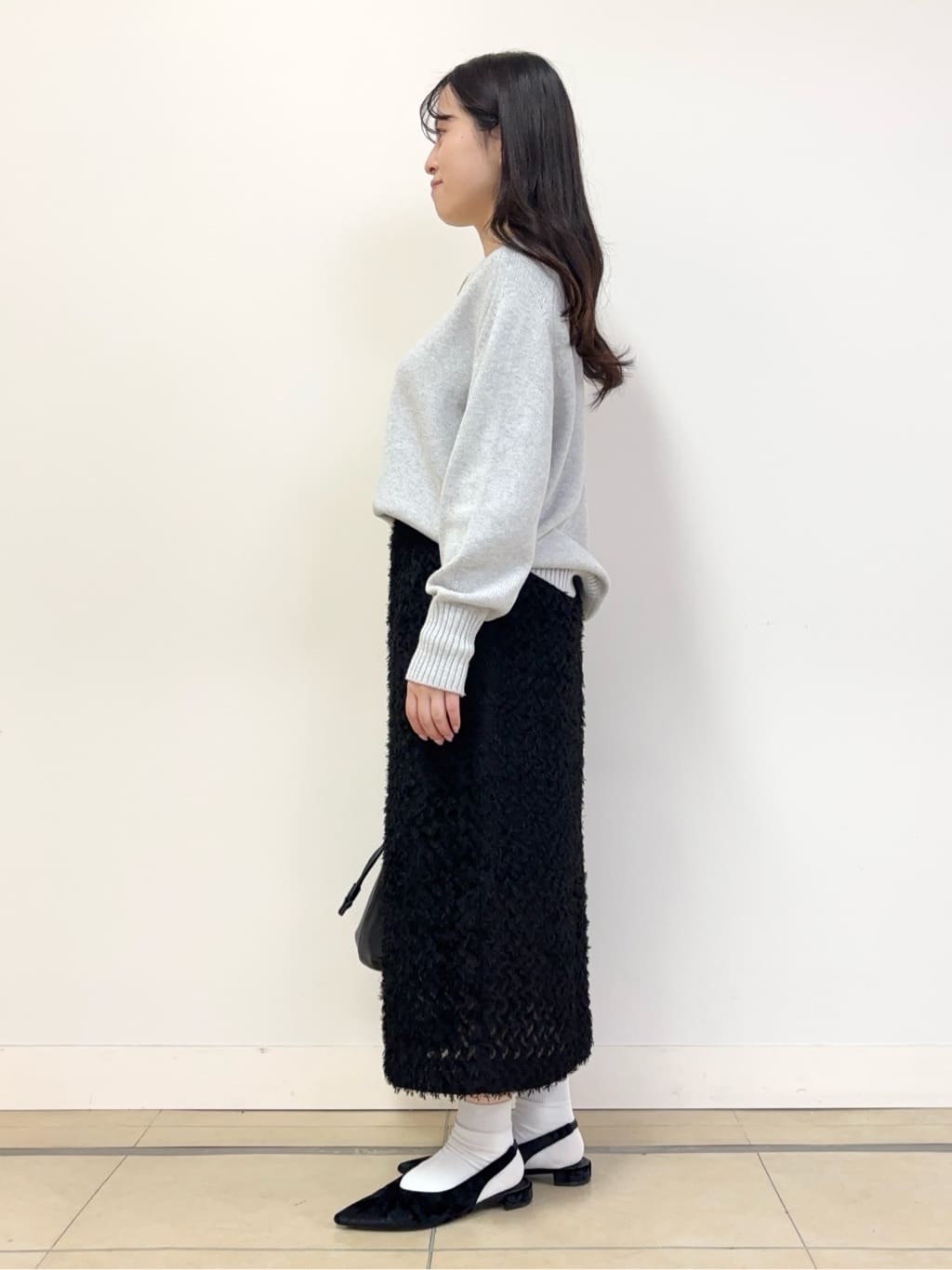 あやかさんの「UNTITLED｜◆【洗える/体型カバー】コットンウールプルオーバーニット」を使ったコーディネート