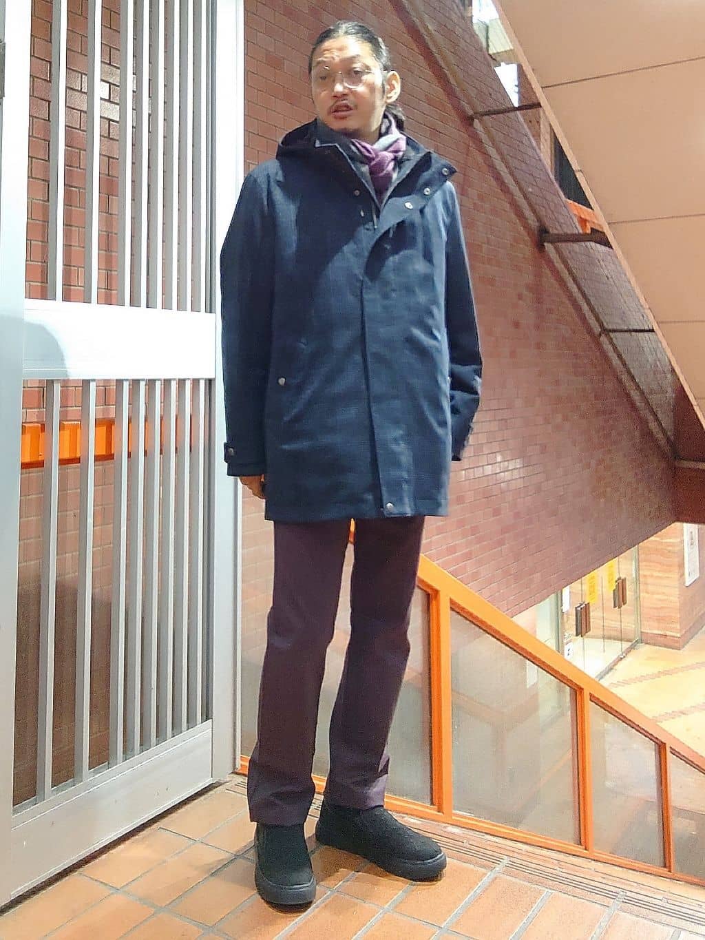 かしげるさんの「TAKEO KIKUCHI｜【全7サイズ&times;8色展開！】トップマルチヘリンボン パンツ」を使ったコーディネート