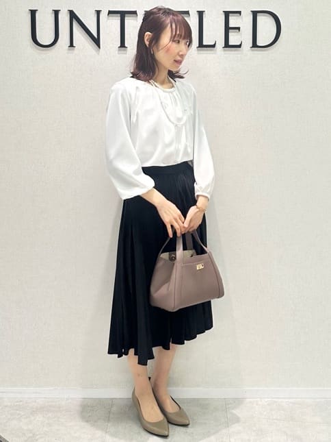 Miwaさんの「UNTITLED｜【追加6/日本製】2連フェイクパールネックレス」を使ったコーディネート