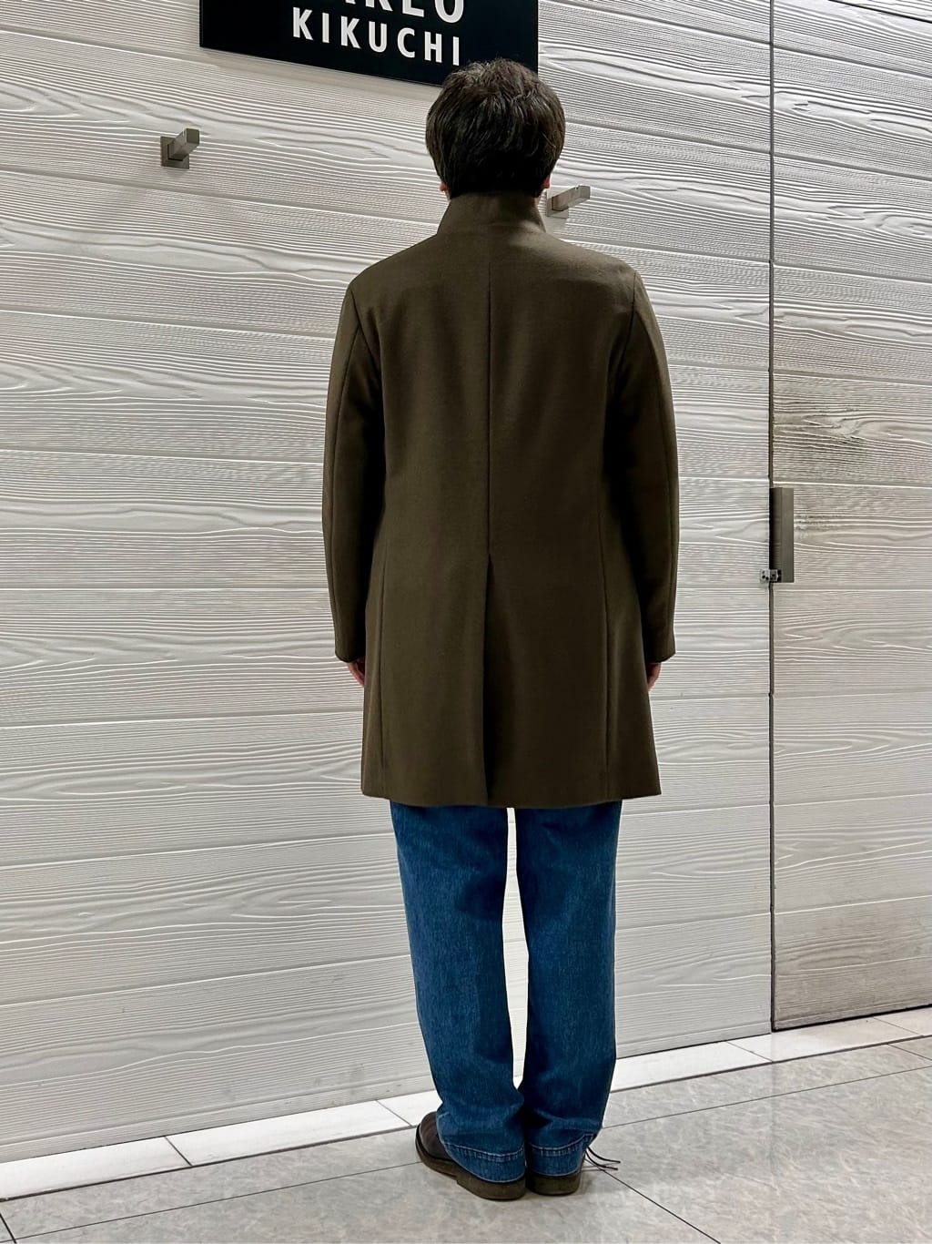 すーさんの「TAKEO KIKUCHI｜【ウールカシミヤブレンド】ビーバー調 スタンドカラー コート」を使ったコーディネート