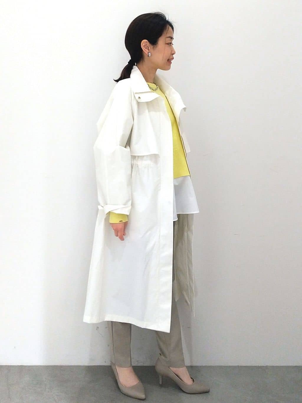 Matsuさんの「OPAQUE.CLIP｜【抗菌防臭加工/7cmヒール】ベーシックパンプス/通勤対応」を使ったコーディネート
