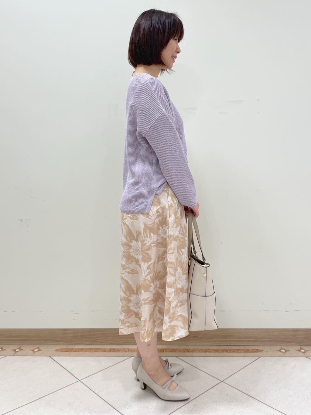 hanaさんの「Reflect｜◆【夏SALE】クルーネックミックスカラーニット」を使ったコーディネート